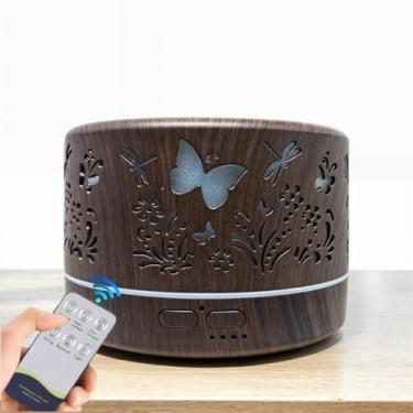 Imagem de Aromatizador Difusor Elétrico de 700ml, perfeito para perfumar e umidificar o ar. Com design moderno, é ideal para casa e escritório. Crie um ambiente relaxante e aconchegante