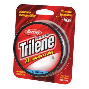 Imagem de Berkley Trilene® XL®, fluorescente transparente/azul, 3,6 kg | 3,6 kg, 300 jardas | Linha de pesca de monofilamento de 301 m, adequada para ambientes de água doce