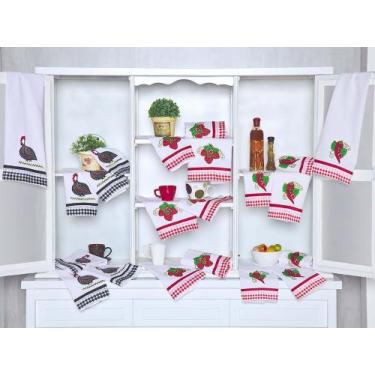 Imagem de PANO DE PRATO MARIA 07 PEÇAS 100% Algodão - MAYRA ENXOVAIS, ANGOLA