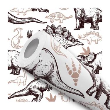 Imagem de Papel De Parede Vinílico Dinossauro Infantil Quarto 10m - Signmaq, 10 