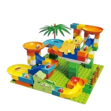 Imagem de Pista Labirinto Dinossauro, 130 Peças Coloridas, Brinquedo para Crianças Acima de 3 Anos (DINO 2)