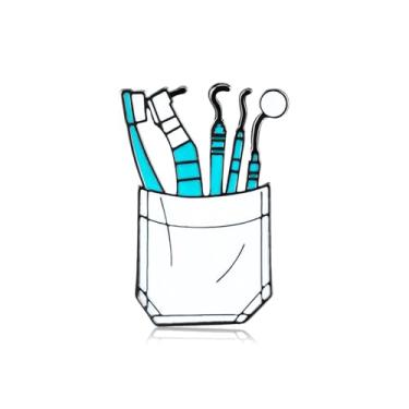 Imagem de Dr's gift Alfinetes de ferramentas médicas broche de esmalte científico lapela mochila chapéu crachá joias médicas presentes para médico enfermeiro equipe médica, Medium, Zinco, Sem Pedra Preciosa