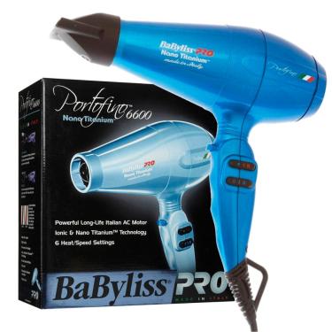 Imagem de Secador Babyliss Pro Nano Titanium Porto Fino 6600 – 2000 W Azul Voltagem:220V