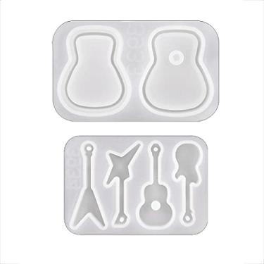 Imagem de BOGEEL 1/2/3 peças de moldes de palhetas de guitarra para fundição de resina, molde de resina para instrumentos musicais, acessórios para adultos e crianças