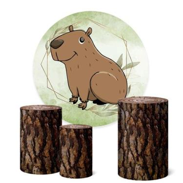 Imagem de Trio Capas Cilindro  Painel Redondo 1,50m Capivara - Fadrix, K1CAA0002