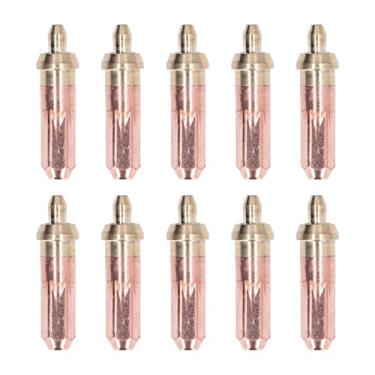 Imagem de Mavaol Bocais de corte a gás, latão de cobre, calor, usinado CNC de alta precisão, ajuste de chama, compatível com acetileno de oxigênio, para corte pesado (nº 1)