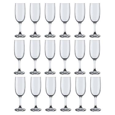 Imagem de Conjunto com 18 Taças Vidro 180ML Luxo Espumante, Taça champagne