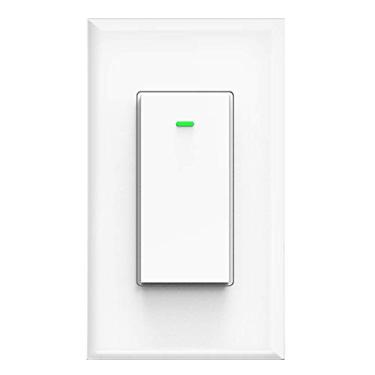 Imagem de Interruptor inteligente, interruptor de luz inteligente WiFi compatível com Amazon Alexa e Google Home, fio neutro necessário, com controle remoto, cronograma de tempo, sem necessidade de hub MK36 (1