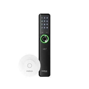 Imagem de Fechadura Inteligente MFR 7001+ com Hub e sem Maçaneta Intelbras