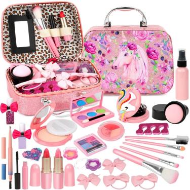 Imagem de Kit de maquiagem Joyada Kids Girl com bolsa de cosméticos de 4 a 10 anos