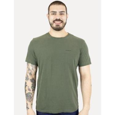 Imagem de Camiseta Calvin Klein Jeans Masculina Skied Back Frame Verde Militar-Masculino