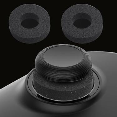 Imagem de 2pcs Invisible Elastic Game Joystick Anti-Wear Silicone Protective Guard for PlayStation Steam Deck Game Controller (Black)