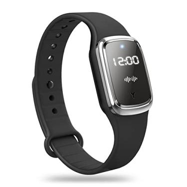 Imagem de Pulseiras Repelentes de Mosquitos Elétricas com Função Relógio Recarregáveis via USB - Pulseira Repelente Portátil Medição Temperatura Corporal Físico