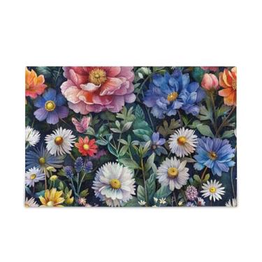 Imagem de WELLDAY Quebra-cabeça aquarela flores silvestres 1000 peças grande jogo de arte para adultos adolescentes