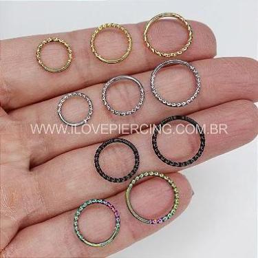 Imagem de Argola Clicker em Aço Torcido - SEGMENTO AÇO TORCIDO - no-brand