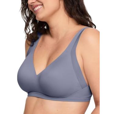 Imagem de Warner's Sutiã feminino sem efeitos colaterais nas axilas e costas confortável levanta sem fio Rn2231aSutiã camiseta, Prata, G