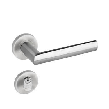 Imagem de Fechadura Lafonte 892 St2 55mm Externa Roseta Inox Lixado, Inox Lixado