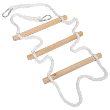 Imagem de PRETYZOOM Escada de corda suspensa para beliche, construção resistente, design portátil, equipamento de escalada seguro para parques infantis