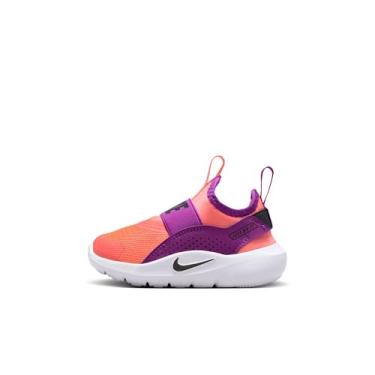 Imagem de Nike Tênis de corrida Flex Runner 4 para bebês meninos, Manga brilhante/roxo vívido antracite, 3 Toddler