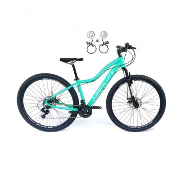 Imagem de Bicicleta Aro 29 Absolute Hera Feminina 24v Freio Hidraulico Garfo Suspensão Mtb Alumínio Verde Tam: 17