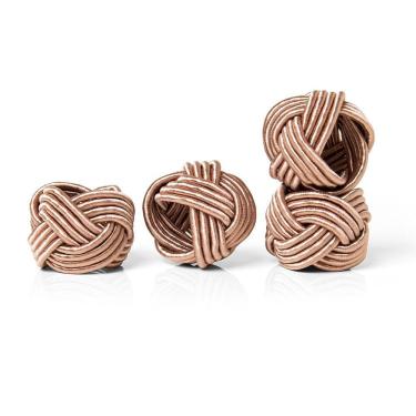 Imagem de Anel De Guardanapo Copa E Cia 4 Peças Traccia Rosê