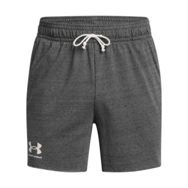Imagem de Bermuda Sportstyle Under Armour Rival Terry Masculino Bolsos, Cinza, G
