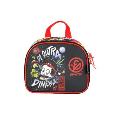 Imagem de Lancheira Enaldinho Térmica Youtuber Meninos Juvenil Escolar, Preto