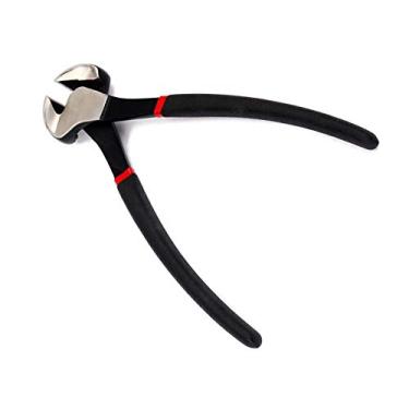 Imagem de Extrator de traste e pinos de ponte, alicate de corte de extremidade de 20 cm para trabalho de fio de traste, garras de aço inoxidável especialmente endurecidas, corta fio e corda de forma organizada, ferramenta de reparo Luthier, preto