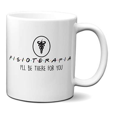 Imagem de Caneca Fisioterapia Frase Friends Presente Fisioterapêuta (Branca)