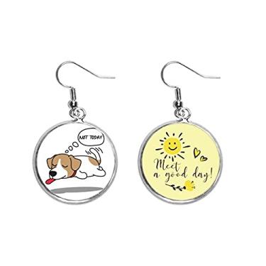 Imagem de Brinco de flor de sol com língua, sonho, Art Deco, presente moderno