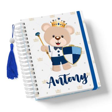 Imagem de Caderneta de Vacinação Ursinho Príncipe Personalizada