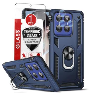 Imagem de LeYi Capa para Motorola Moto G-Stylus-5G-2025: Capa para Moto G Stylus 2025 com protetor de tela e protetor de lente de câmera, proteção resistente com suporte magnético Funda para Moto GStylus 5G