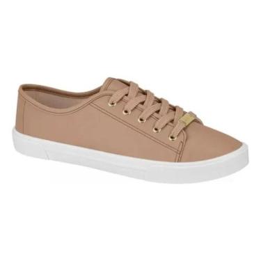 Imagem de Tênis Feminino Moleca Nude Napa Dália Casual Confortável, Nude, 37