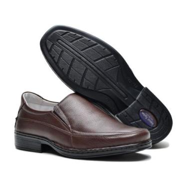 Imagem de Sapato Mocassim Social Casual Palmilha Gel Super Macio Leve Barato Con