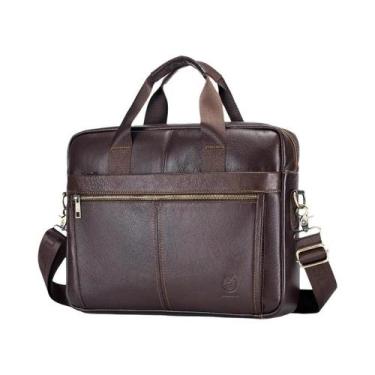 Imagem de Pasta Executiva De Couro Genuíno De Luxo Para Homens, Bolsa Para Lapto