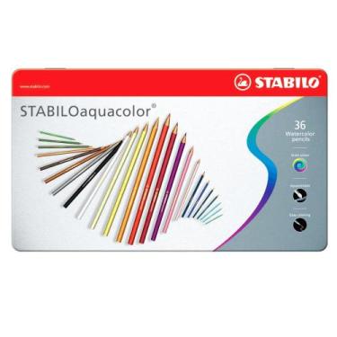 Imagem de Lápis de Cor Artístico Stabilo Aquacolor com 36 Cores