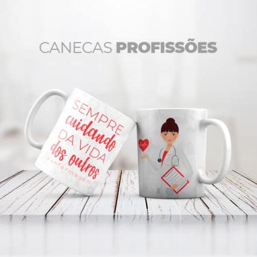 Imagem de Caneca Personalizada Profissão Enfermeira 325ml