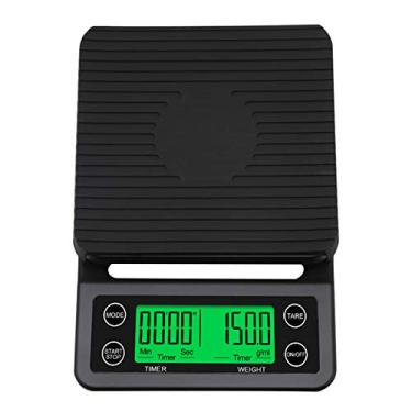 Imagem de Tingpai nça de cozinha elétrica precisa, nça de café com cronômetro nça de cozinha de alta precisão nça de plataforma eletrônica nça de pesagem de mentos 3kg / 0,1