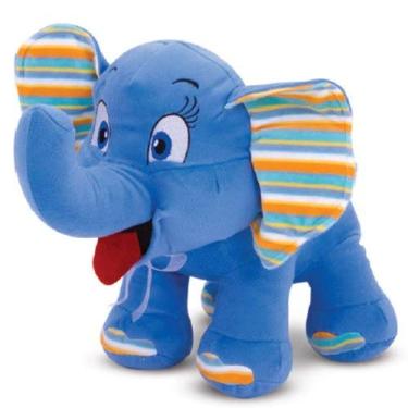 Imagem de Elefante Rhagi de Pelúcia Azul 26 cm Antialérgico
