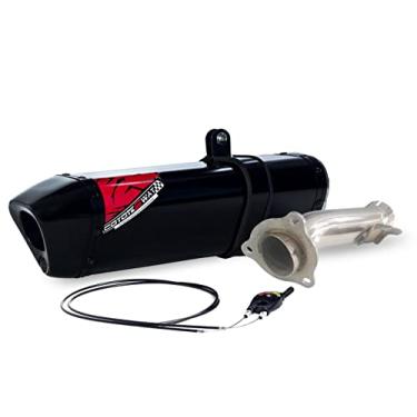 Imagem de Escape/Ponteira Coyote Modelo TRS 2 Way + Mais em Alumínio - CB 500 F/R/X ano 2014 até 2019 - Preto/Black