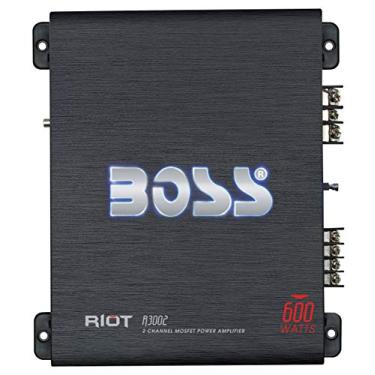 Imagem de BOSS Audio Systems R3002 – Riot 600 watts, 2 canais, 2 4 Ohm classe estável AB, alcance total, pontiaguda, Mosfet amplificador de carro com controle remoto de subwoofer