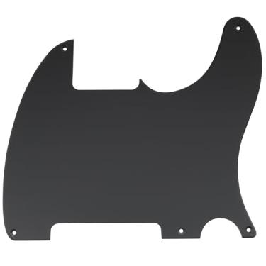 Imagem de Musiclily 5 Furos Escudo Guitarra Pickguard para Fender EUA/Mexicanao Telecaster Esquire,1 Camada Preto Fosco