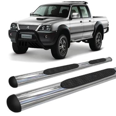 Imagem de Estribo L-200 Sport Outdoor Oblongo Oval Cromado - HOZZ