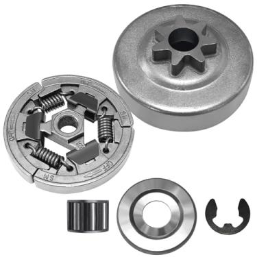 Imagem de Yutacorex Kit de roda dentada 7T de cilindro de embreagem de 0,325 polegadas para Stihl MS260, MS260C MS270 MS270C MS280 MS280C 026 peça de conversão de aro de motosserra # 1121 640 2004, 0000 642