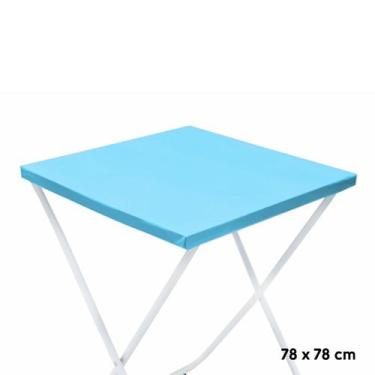 Imagem de Toalha Plástica Cobre Manchas Perolizada - 78 x 78 cm - Azul Claro - 1