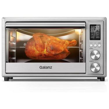 Imagem de Forno Multifuncional, 1800W, 30L, 8 Funções, Aço Inox, 110v, GALANZ GT12SSDAN18, Prateado