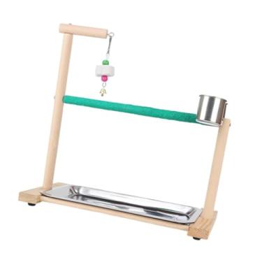 Imagem de IEUDNS Parrot Playground Playgrouts mastigando brinquedos para exercícios Papagistas de brinquedos tocam stand poleiro tocar para budgie cacatuas periquitos