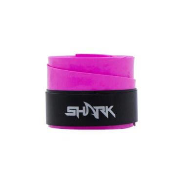 Imagem de Overgrip Raquete Pro Beach Tennis Shark Emborrachado Liso, Rosa