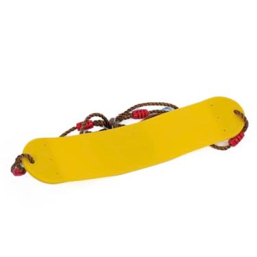 Imagem de Thaibna Elastische Kinderschaukel Bunte EVA Soft Board U-förmige Schaukel Sitz Schaukel Kinder Garten Outdoor Schaukel (Yellow)