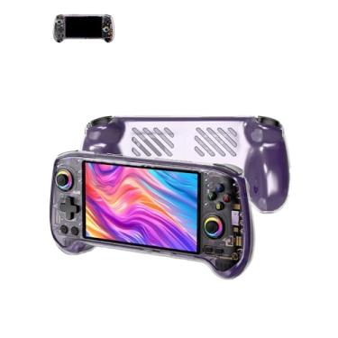 Imagem de Capa transparente para jogo ANBERNIC RG557 portátil de 13,9 cm, WUNIAK Cooling by Design, capa de borracha TPU de proteção durável à prova de arranhões (transparente).